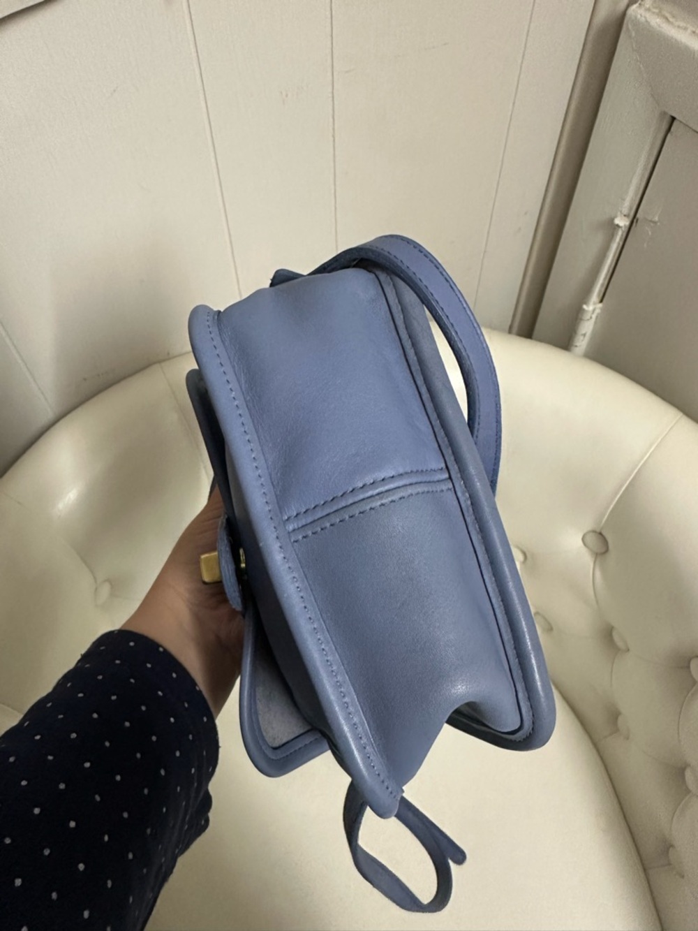 Vintage coach rare periwinkle Winnie bag - Picture 4 of 8